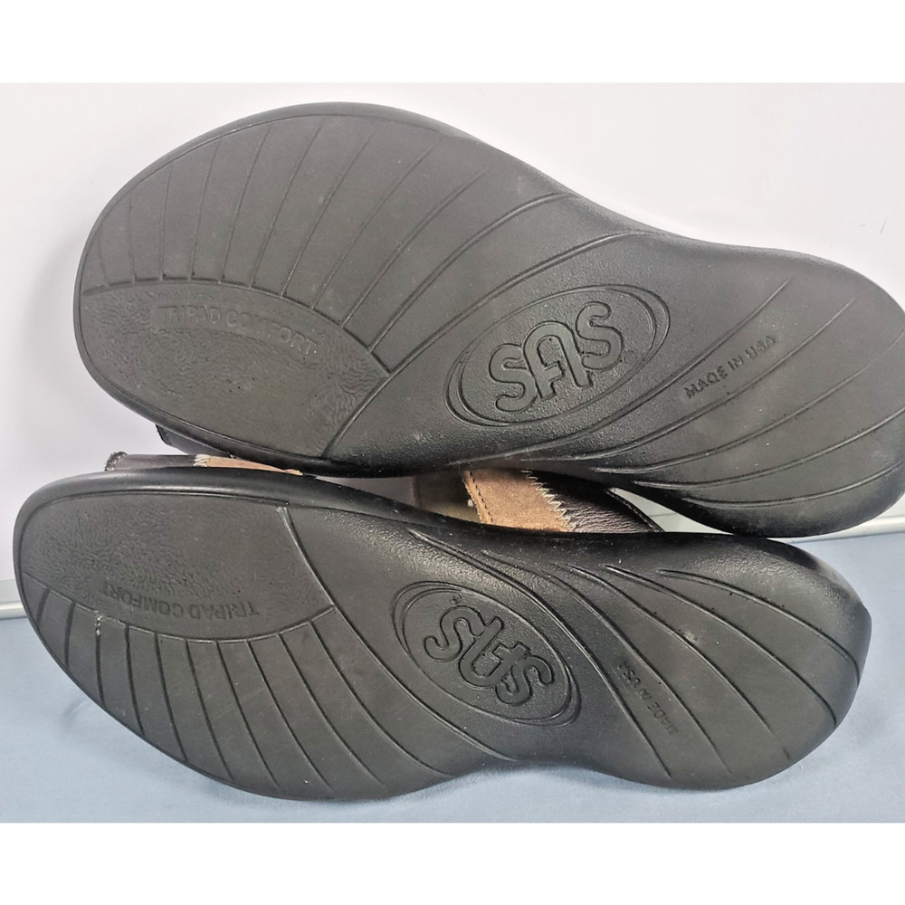 SAS Nudu Sandals Womens Dusk Metallic Pewter Bronze Leather Comfort Shoes Size 6 - Picture 6 of 14